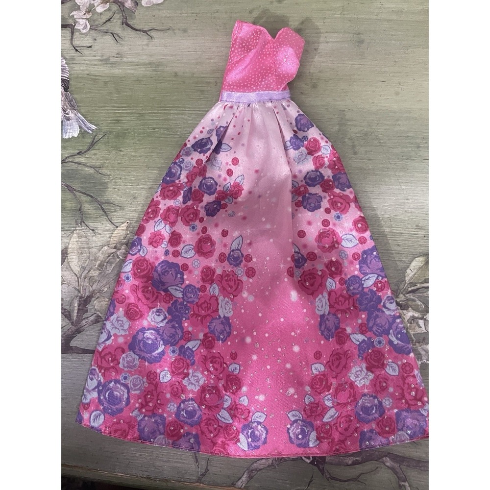 Barbie Cut N Style Princess Doll Pink Dress Floral Roses 2013 Toy Replacement